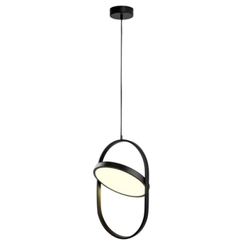 Ledowa lampa frame Elipse S-60217A-L Step 40W 3000K koło czarna
