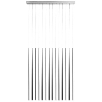 Pokojowa lampa wisząca Louise LED 42W 3000k tuby na listwie chrom