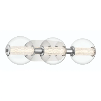 Ścienna lampa Atomo QN-ATOMO-3W-PC LED 13W 3000K IP44 bubble srebrny