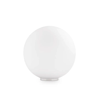 Stołowa lampka kula Mapa biała szklana 1xG9 4W na stolik do sypialni 310817