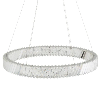 Lampa wisząca glamour LUXORA 11706 LED 38W 3000K nikiel