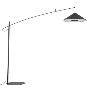 Nowoczesna lampa stojąca POISE 11768 stożek czarna