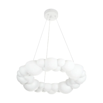 Lampa wisząca dekoracyjna CLOUD ST-DL6123P-50 biała akrylowa LED 32W 4000K do sypialni