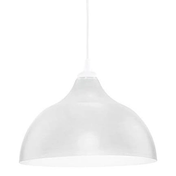 Wisząca lampa kopułowa Cap 569 TK Lighting do jadalni metalowa biała