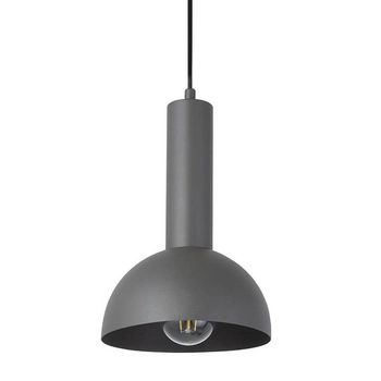 Półokrągła lampa wisząca Vitrum 40967 kopuła do holu czarna szara