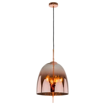 LAMPA wisząca ALAN MD-OYD-10310B-SP3 COPPER Italux OPRAWA szklana miedziana