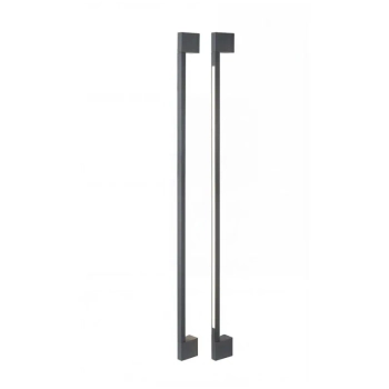 Ścienna lampa tarasowa GUSTO grafitowa AZ6838 1xLED 12W 3000K IP54