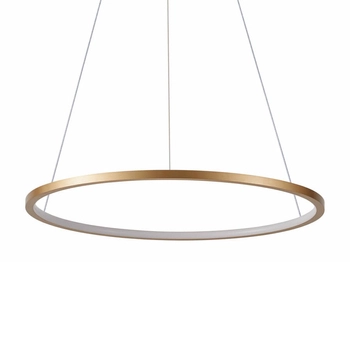 Lampa okrągła zwisowa Vinola PND-56135B-100RPC-GD-3KS4K-TRDIMM Italux LED 58W 3000-4000K złota