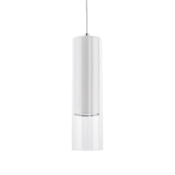 Salonowa lampa wisząca Manacor LP-232/1P WH Light Prestige biała szklana