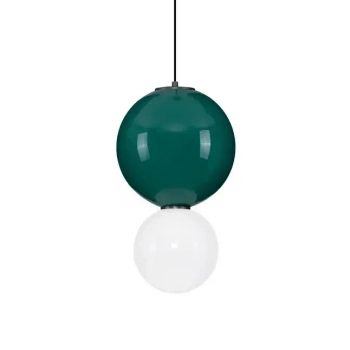 Jadalniana lampa wisząca JORELIA LE45249 LED 7W 3000K kula zielona biała