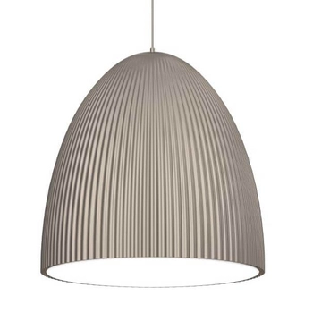 Lampa wisząca na przedpokój Gandra 5029 Shilo karbowana nad stół metal srebrna