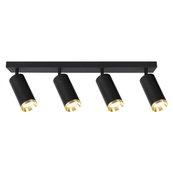 Nowoczesna lampa natynkowa Mica Spot ML2100 tubki czarny