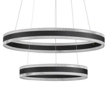 Lampa wisząca ring DONTERIO LE45401 LED 68W 3000K metalowa czarna