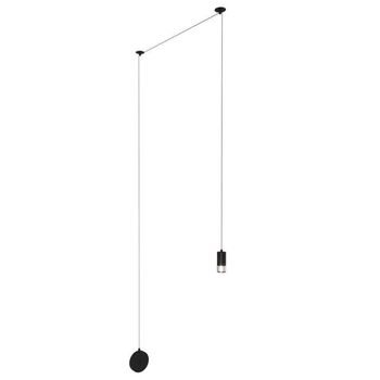 Kinkiet tuba na kablu Linea XT004P Step podwieszany czarny