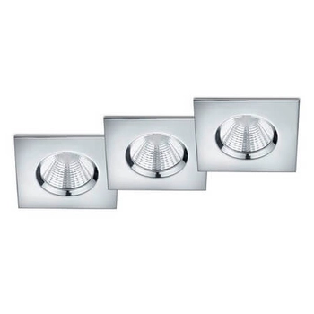 Kwadratowa sufitowa lampa ZAGROS 650610306 LED 5,5W 3000K IP65 chrom