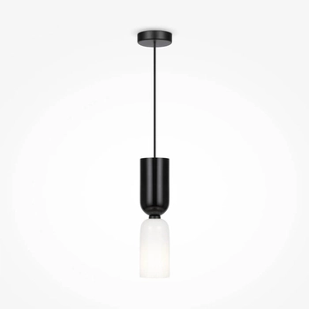 Zwisająca lampa kuchenna Memory MOD177PL-01B Maytoni czarna biała