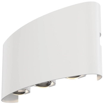 Dekoracyjny kinkiet elewacyjny Strato O417WL-L6W3K LED 6W biały