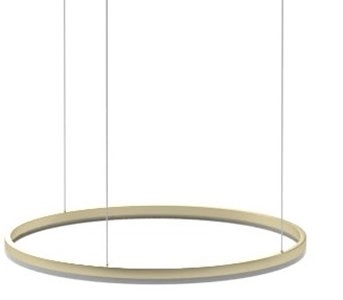 Lampa wisząca Halo AZ4973 LED 120W 3000-6000K pierścień złota