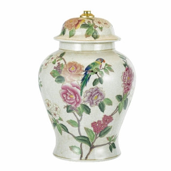 Porcelanowa podstawa do lampy stołowej Peony PEO4255 Dar Lighting wielokolorowa