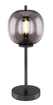 Stojąca lampa Blacky 15345T do sypialni czarna przydymiona
