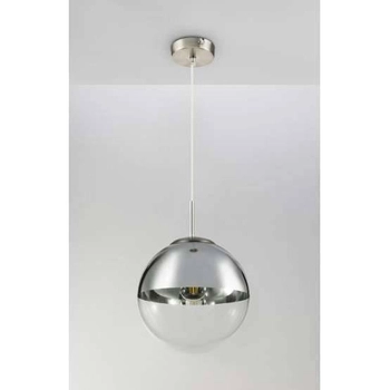 LAMPA wisząca VARUS 15852 Globo szklana OPRAWA zwis kula ball chrom przezroczysta