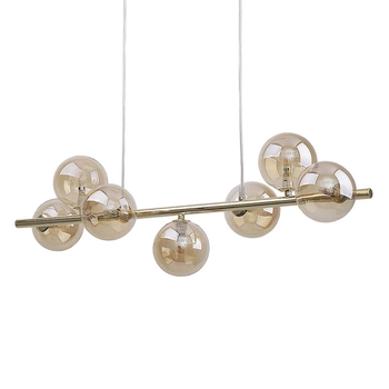 Jadalniana wisząca lampa ESTERA 5668 TK Lighting kule bursztynowe złote