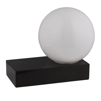 Stołowa lampa marmur Zeus L&-193866 Light& minimalistyczna kula czarna OUTLET