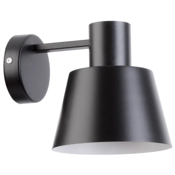 Metalowa lampa ścienna Dunka 31782 do salonu czarny biały