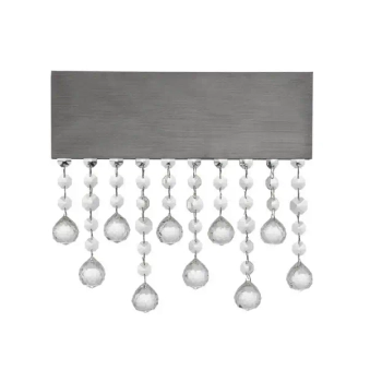 Kinkiet ścienny glamour OLEVIRA LE45150 LED 15W 3500K kryształy szare