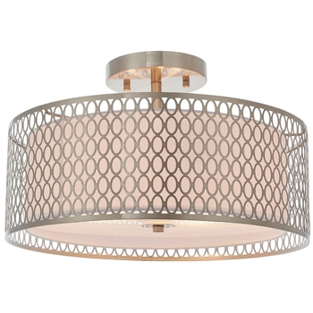 Lampa sufitowa Cordero 81966 Endon ażurowa okrągła metal nikiel