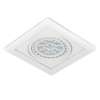 Kwadratowa lampa podtynkowa Verdi AZ3526 Azzardo minimalistyczna biała