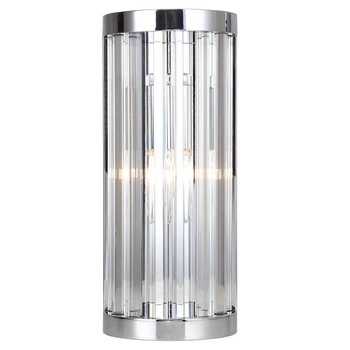 Kinkiet ścienny kryształowy Vetro LP-2910/1W L CH chrom przezroczysty