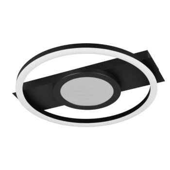 Nowoczesny plafon do salonu Wheeler R64801132 LED 16W 3000K czarny