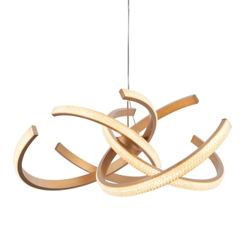 Modernistyczna lampa wisząca Lorenzo 97614 LED 48W 3000K złota