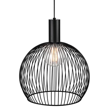 Lampa wisząca druciana kula Aver 84253003 industrialna czarny