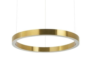 Złota lampa wisząca Ring okrągła LED 38W 3000K nad stół