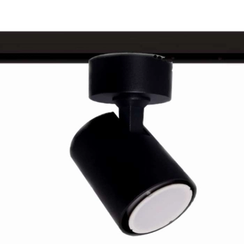 LAMPA sufitowa SNOW LP-731/1R BK Light Prestige metalowa OPRAWA tuba do systemu szynowego 1-fazowego czarna