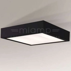 Plafon LAMPA sufitowa NOMI 8072 Shilo łazienkowa OPRAWA kwadratowa IP44 czarna