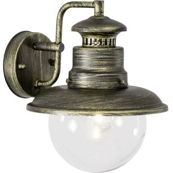 Elewacyjny kinkiet Artu 96128/86 rustykalny IP44 czarny złoty