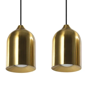 Wisząca podwójna lampa Nilo LP-0110/2L GD na belce złoty