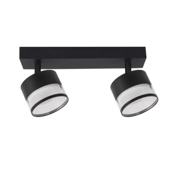 Podwójna lampa sufitowa Kendal LP-6331/2WS TR/BK regulowana czarna