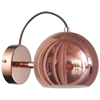 Kinkiet LAMPA ścienna RAME LP-2014/1W Light Prestige metalowa OPRAWA kula ball miedziana