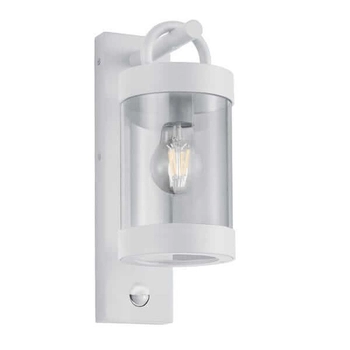 Industrialna LAMPA elewacyjna CUSTYRA  DL131204169 Trio ścienna OPRAWA ogrodowa outdoor z czujnikiem ruchu IP44 biała