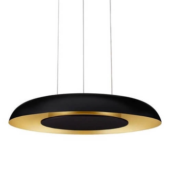 Regulowana lampa wisząca okrąg CAPINOTA LE44797 LED 24W 2700-4000K czarny złoty