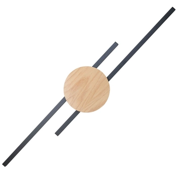 Lampa naścienna Java 1369 LED 30W 3000K belki drewniana czarna