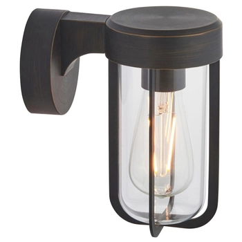 Kinkiet na elewację L&-192857 Light& loftowy IP44 szczotkowany brąz