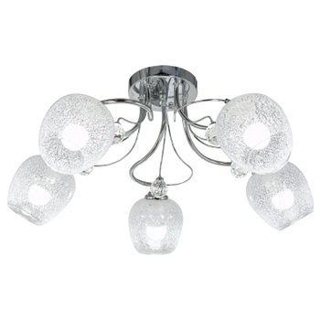 Sypialniana lampa sufitowa 8824/5 8C nad łóżko chrom