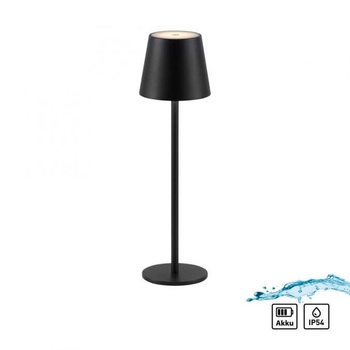 Stołowa lampka na taras Euria 19250-18 LED 3W 3000K IP54 czarna