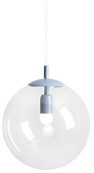 Wisząca szklana lampa Globe 562G16 okrągła niebieska