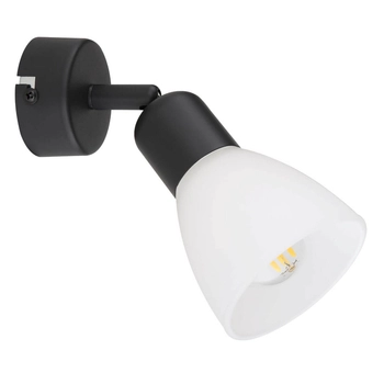 Lampa sufitowa regulowana Malta LP-877/1W BK Light Prestige metalowa czarna biała